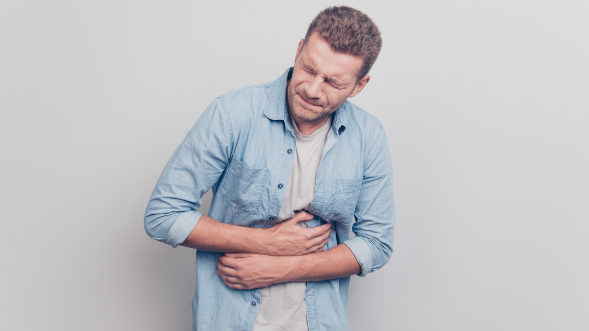 Man suffering from gastritis