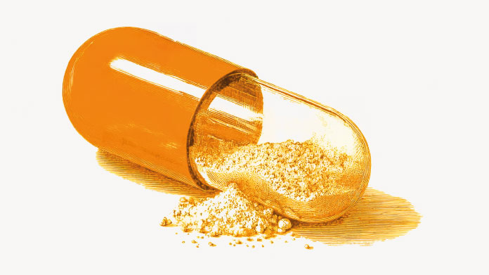  Prolonged-release capsule that gradually releases nutrients into the digestive system