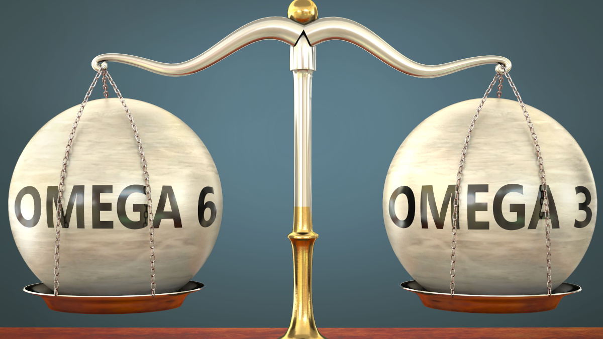 Gleichgewicht zwischen Omega-3- und Omega-6-Fettsäuren.