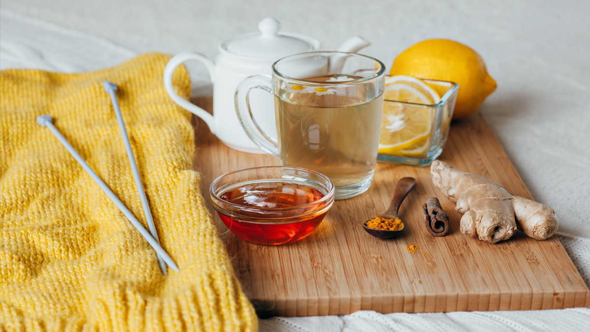 fotografia di una tisana per la digestione