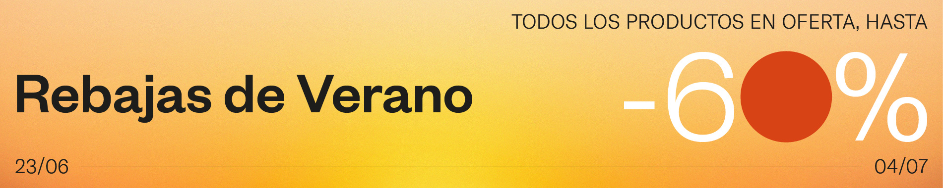 Rebajas de verano en todo el catálogo - hasta un 60% de descuento