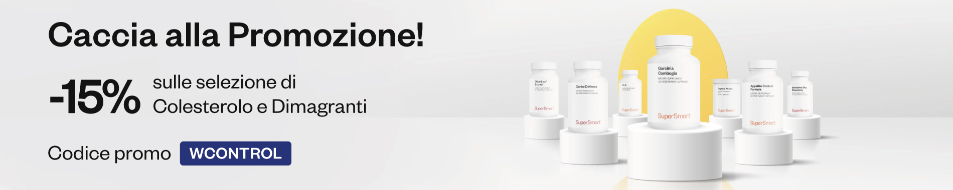 -15% sulle selezione Glicemia e Dimagranti fino al 25 aprile con il codice WCONTROL